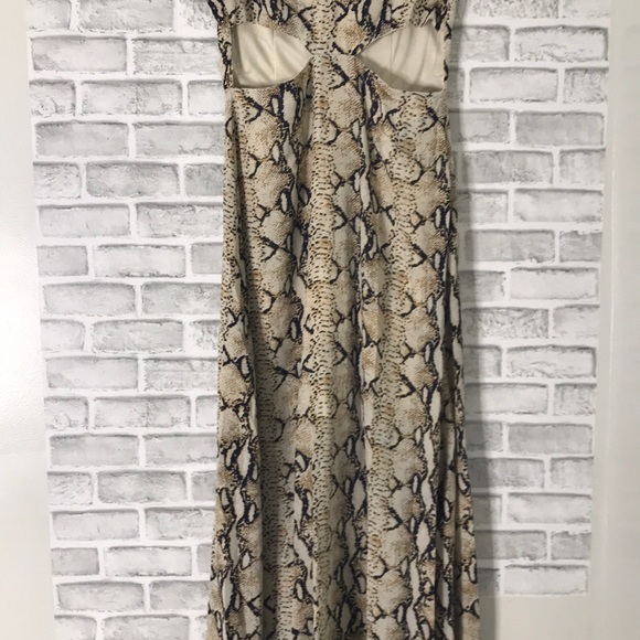 2/40 Nasty gal snake print cut waist dress size 8 - Picture 7 of 8
